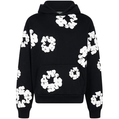 Denim Tears Wreath-Print Pullover hoodie Vintage Jacket