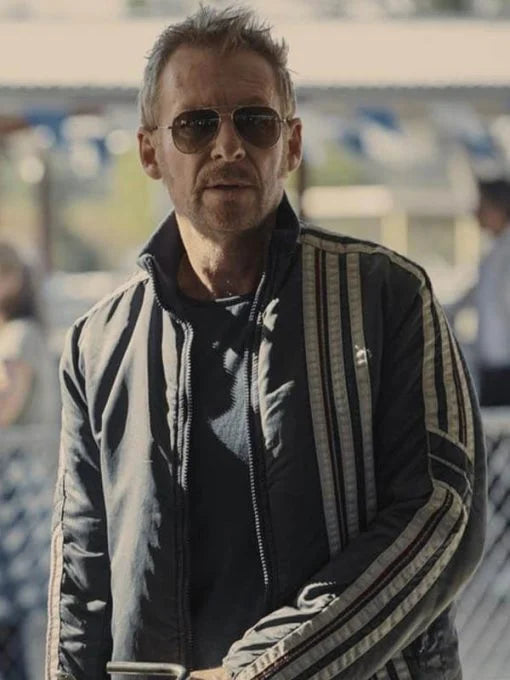 Richard Roxburgh Go Cafe Racer Black Leather Jacket Max Jackets