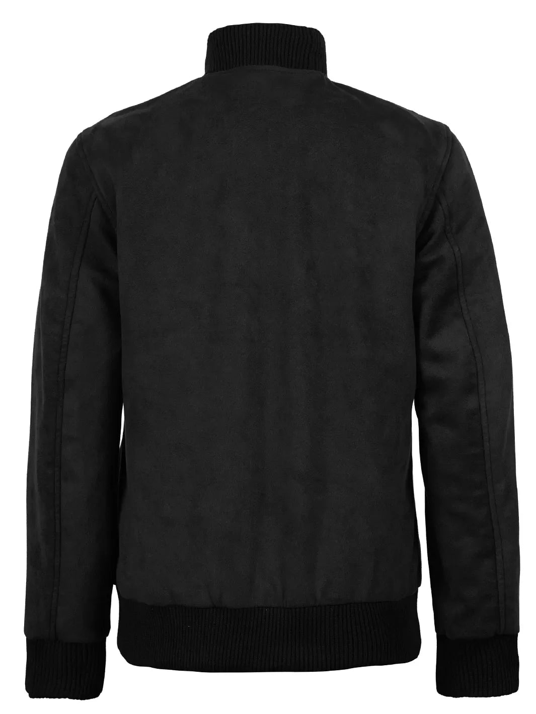 Vera Women's Black Bomber Faux Suede Jacket