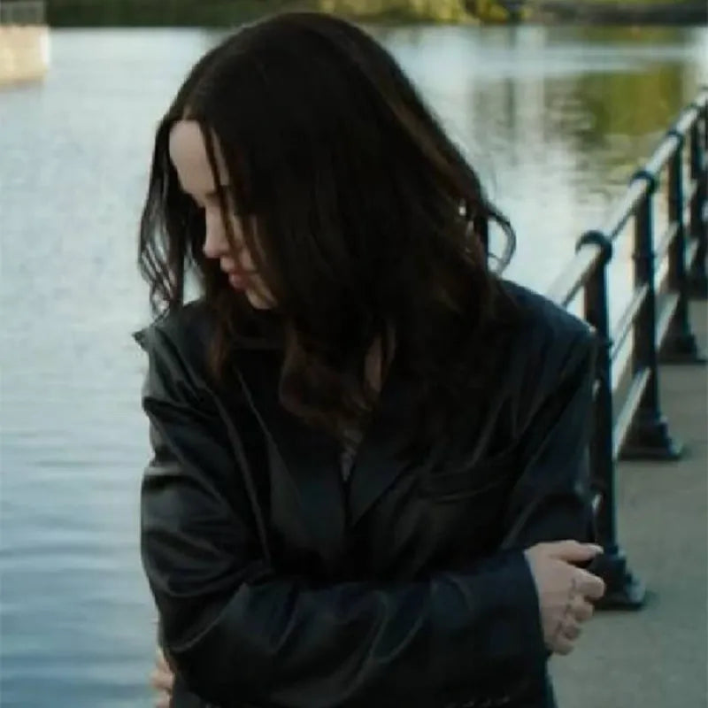 Ciara Wyse 56 Days Black Leather Blazer