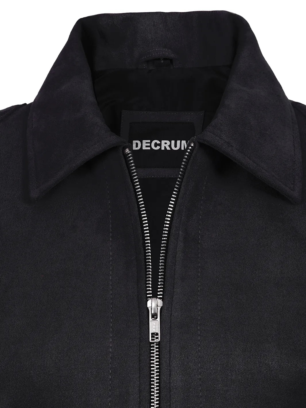 Women's Black Faux Suede Harrington Jacket