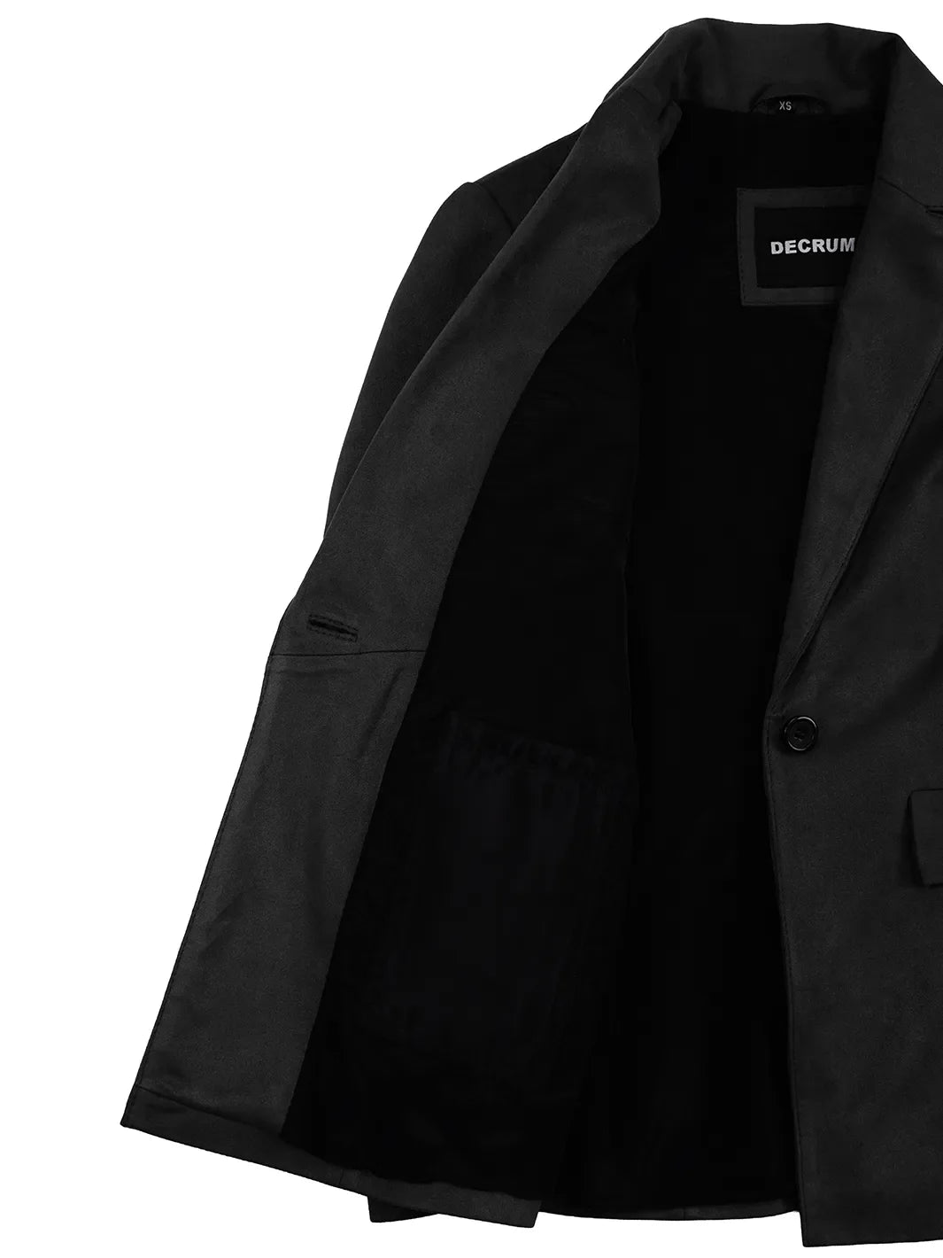 Women's Black Faux Suede Notch Lapel Blazer