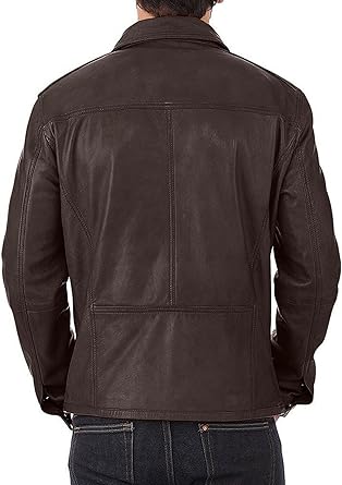 Real Lambskin Classic Leather Jacket | Genuine Leather Biker Jacket men Max Jackets