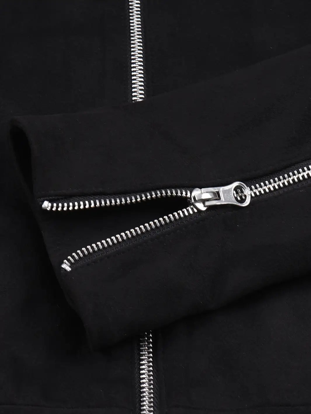 Women's Black Faux Suede Harrington Jacket