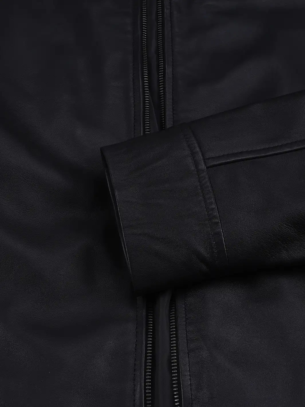 Neville Harrington Style Men's Black Leather Jacket