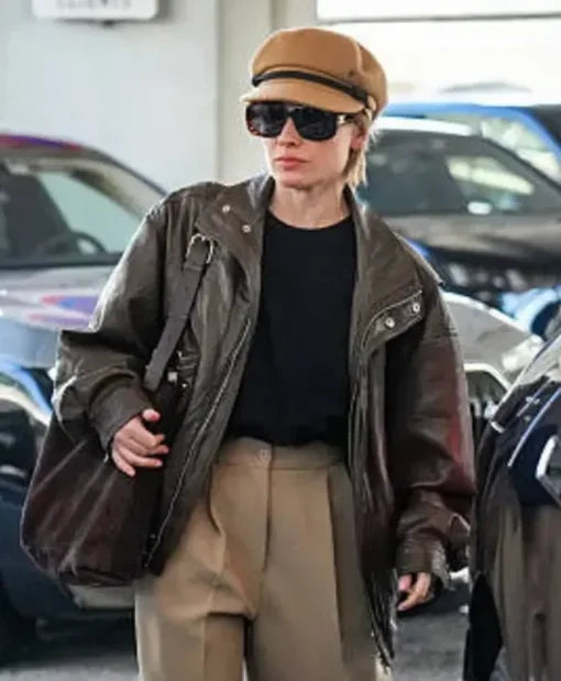 79th Cannes Mélanie Thierry Leather Jacket
