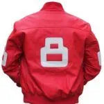 8 Ball Pink Leather Bomber Jacket Max Jackets