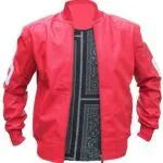 8 Ball Pink Leather Bomber Jacket Max Jackets