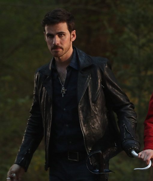 Captain Hook OUAT Biker Jacket Max Jackets