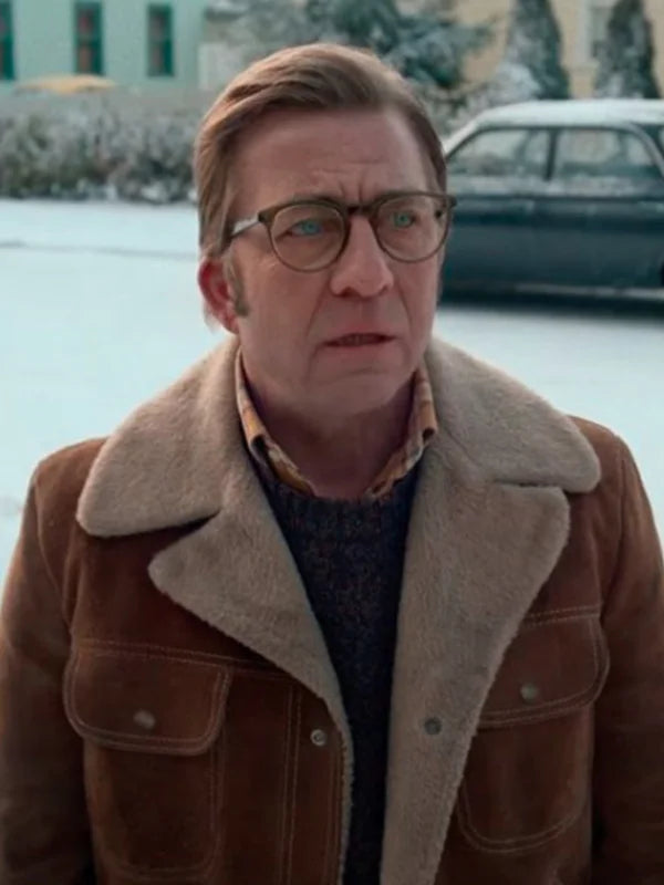 A Christmas Story Christmas Peter Billingsley Shearling Suede Leather Jacket Max Jackets