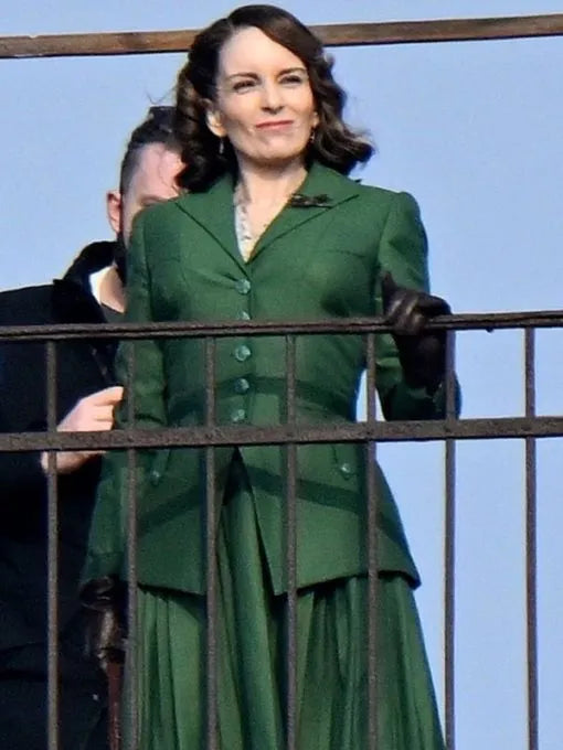 A Haunting In Venice Tina Fey Green Coat Max Jackets