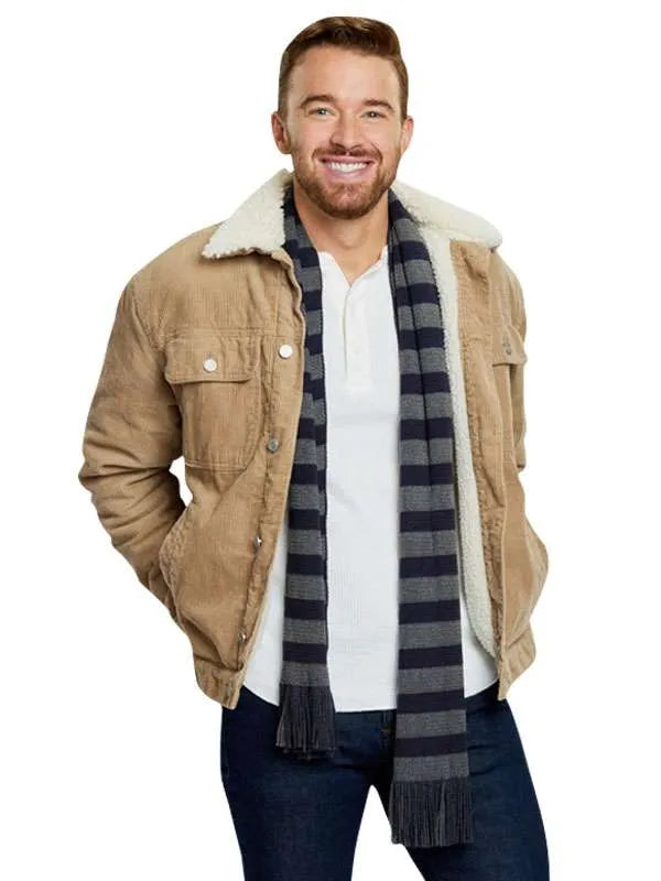 Chandler Massey A Tale of Two Christmases Beige Jacket Max Jackets