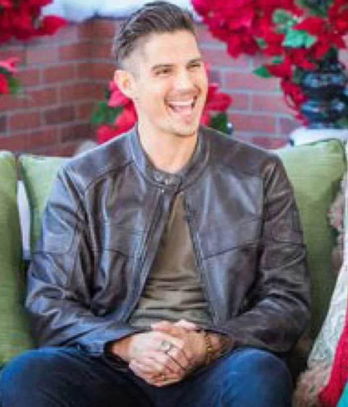 A Veteran Christmas Sean Faris Black Leather Jacket Max Jackets