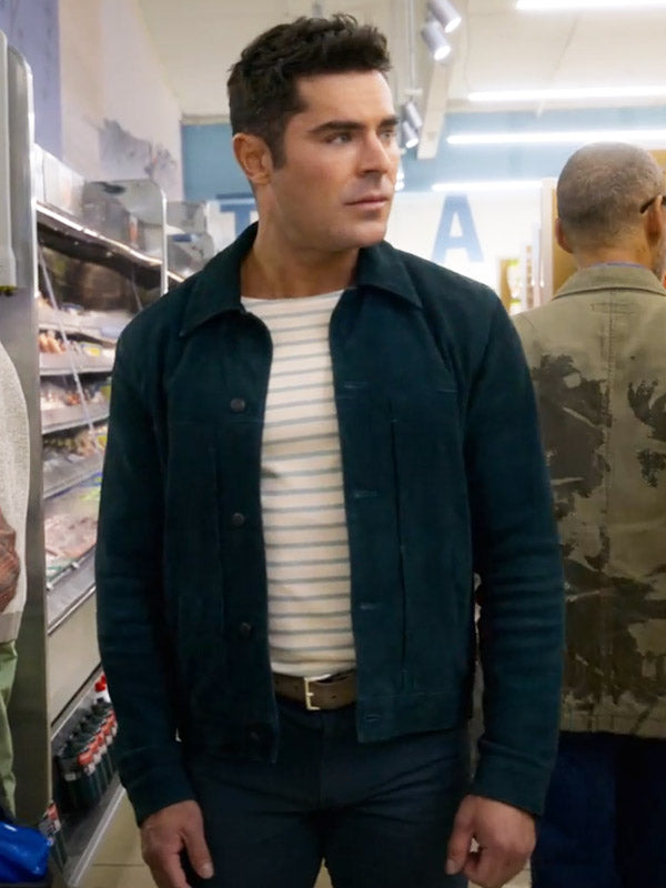 A Family Affair 2024 Zac Efron Suede Leather Jacket Max Jackets