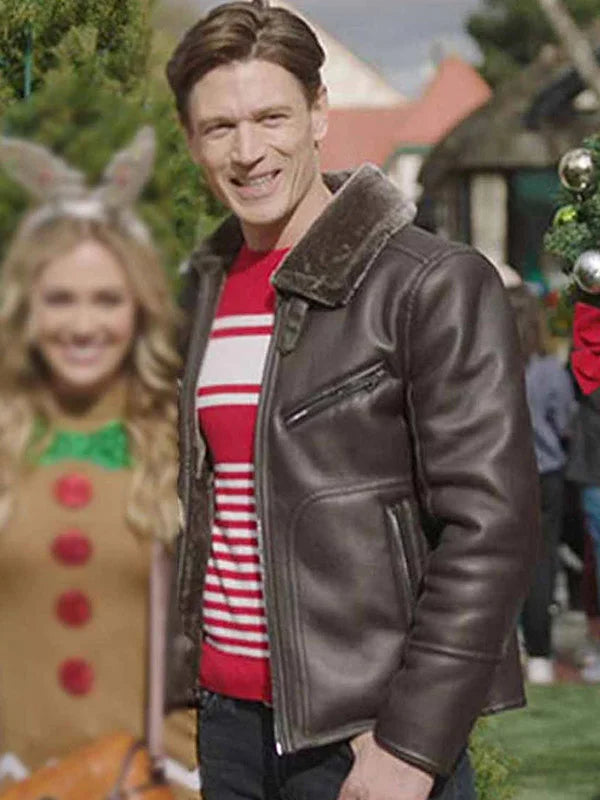 A Very Charming Christmas Town Jon Prescott Leather Jacket Max Jackets