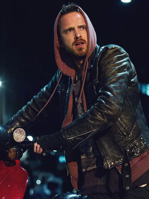 Aaron Paul Better Call Saul Black Leather Jacket Max Jackets