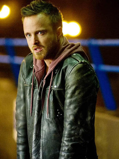 Aaron Paul Better Call Saul Black Leather Jacket Max Jackets