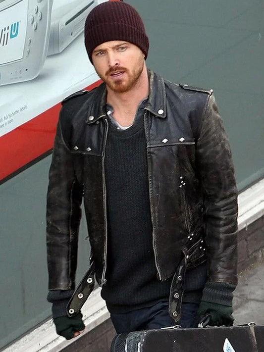 Aaron Paul Better Call Saul Black Leather Jacket Max Jackets