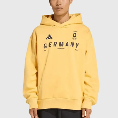 Adidas Winter Olympics 2026 Team Germany Yellow Hoodie