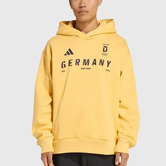 Adidas Winter Olympics 2026 Team Germany Yellow Hoodie