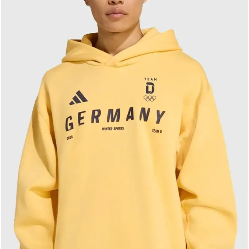 Adidas Winter Olympics 2026 Team Germany Yellow Hoodie