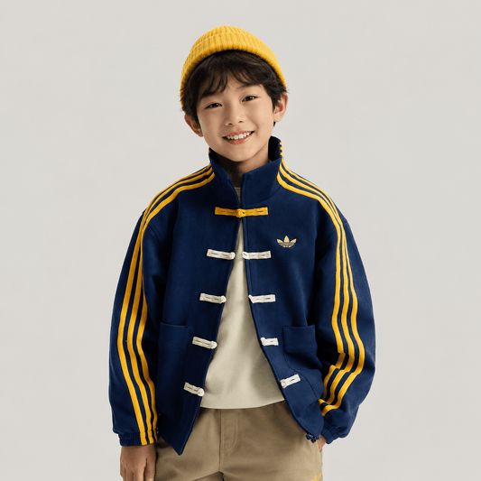 Adidas Junior Kids Chinese New Year Style Oversized Knit Jacket