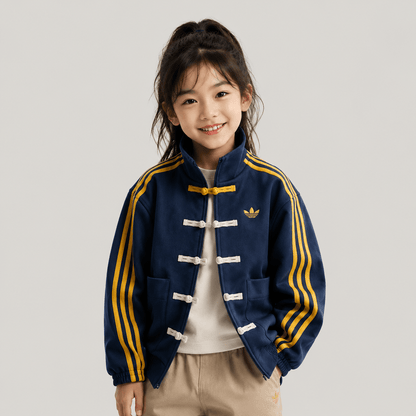 Adidas Junior Kids Chinese New Year Style Oversized Knit Jacket