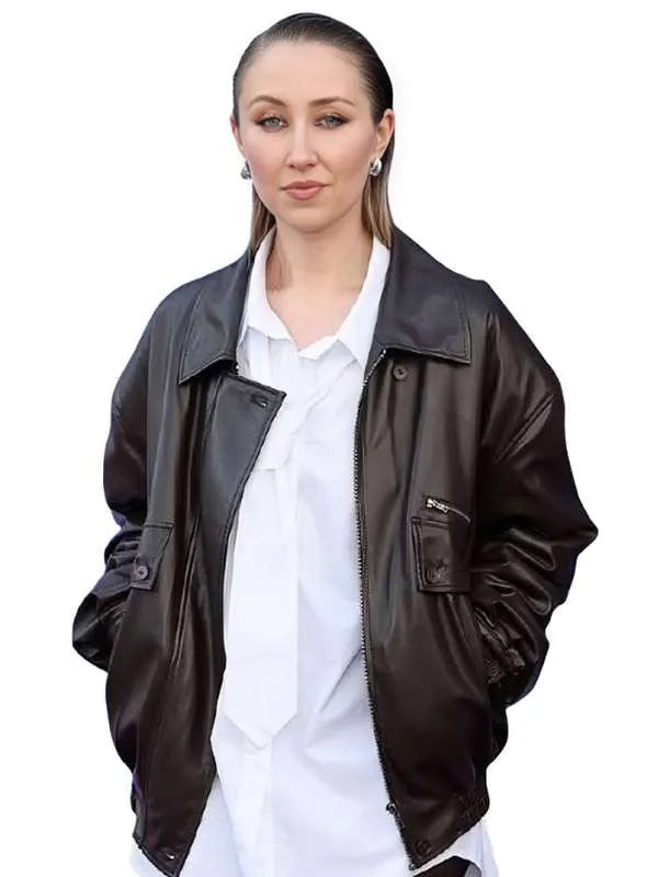 Adolescence 2025 Erin Doherty Black Leather Jacket Max Jackets