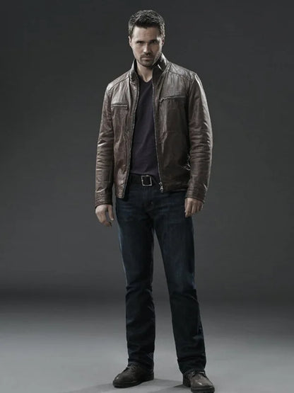 Agents Of Shield Brett Dalton Brown Leather Jacket Max Jackets
