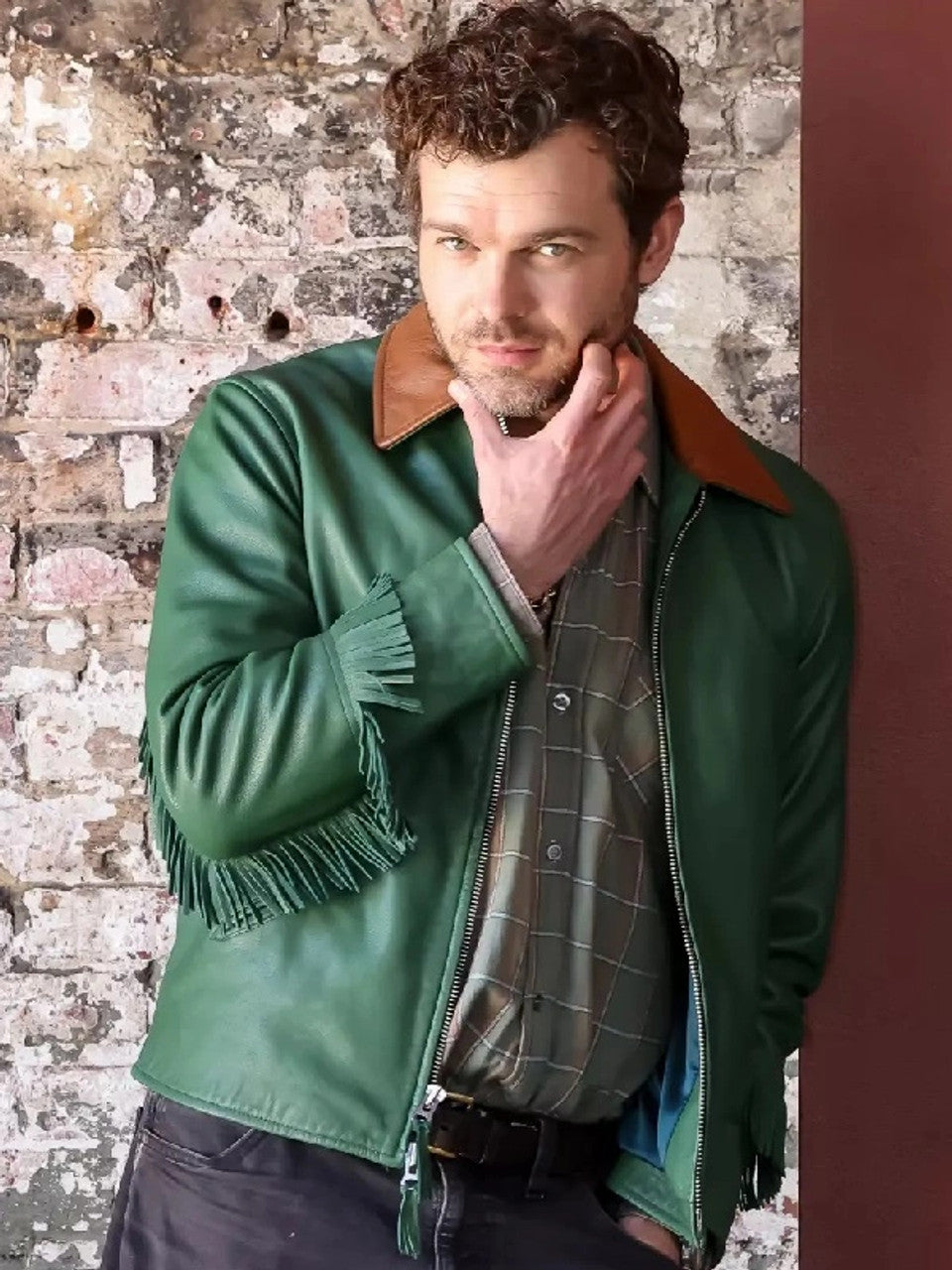 Eddie Cocaine Bear Fringe Leather Jacket Max Jackets