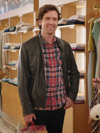 Alec Santos Unwrapping Christmas Tina’s Miracle Black Jacket Max Jackets