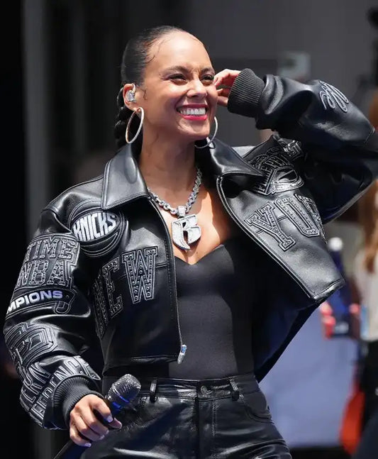 Alicia Keys Knicks Parade Jacket