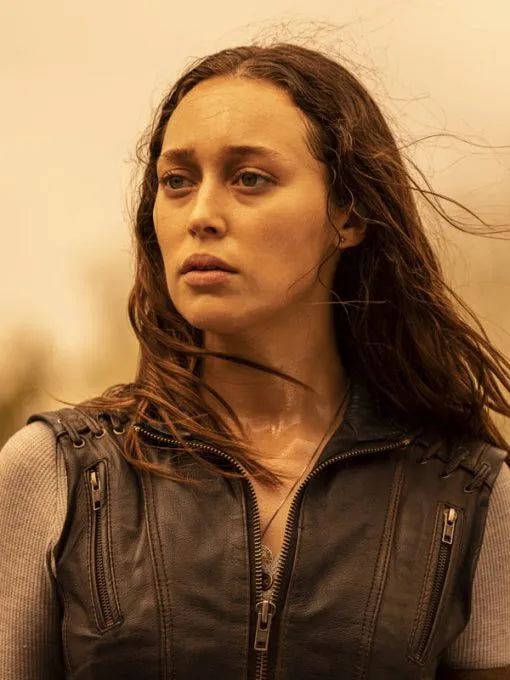 Alycia Debnam-Carey Fear The Walking Dead Leather Vest Max Jackets