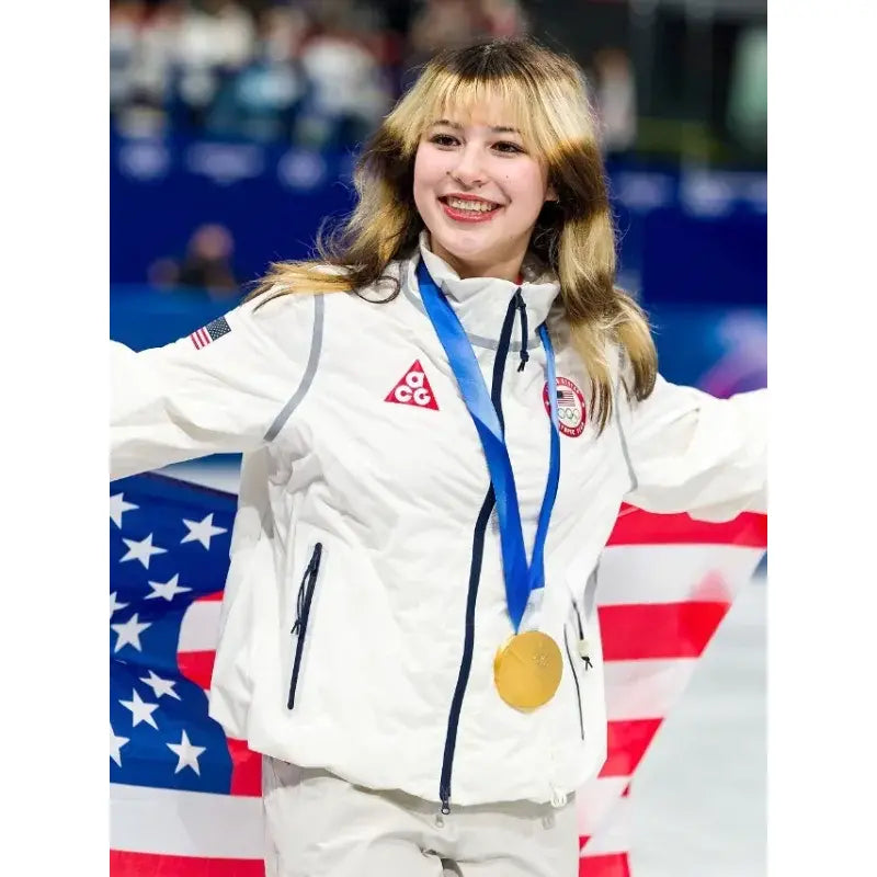Alyssa Liu Winter Olympics Milano Ice Skating Arena Jacket
