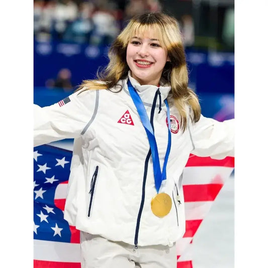 Alyssa Liu Winter Olympics Milano Ice Skating Arena Jacket