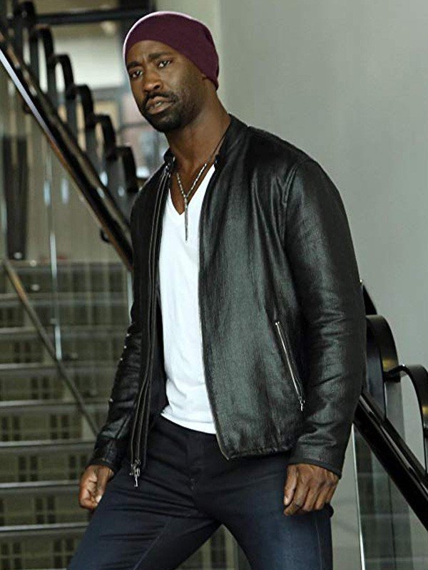 Amenadiel TV Series Lucifer D.B. Woodside Black Leather Jacket Max Jackets