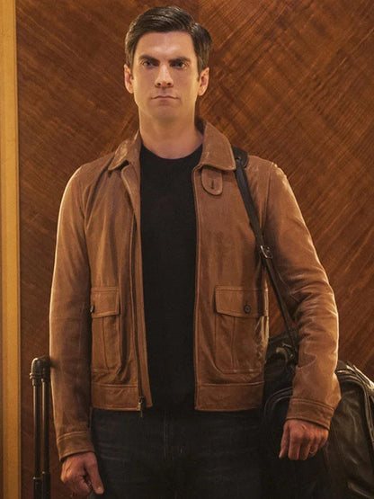 American Horror Story S05 Edward Mordrake Brown Jacket Max Jackets