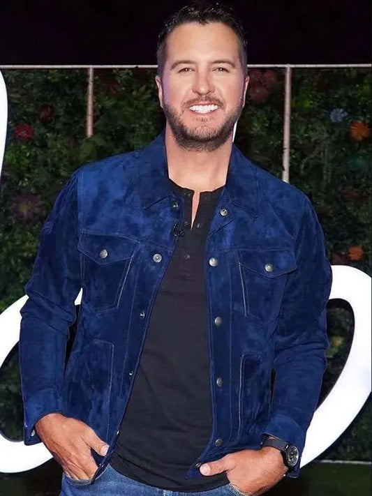 Luke Bryan American Idol 2025 Blue Easter Jacket Max Jackets