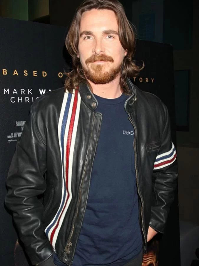 American Psycho Christian Bale Leather Jacket Max Jackets