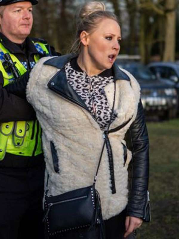 Emmerdale Amy Walsh Faux Shearling Fur Jacket Max Jackets