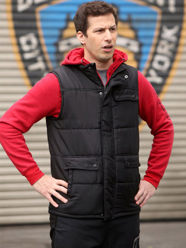 Andy Samberg Brooklyn Nine-Nine Puffer Vest Max Jackets