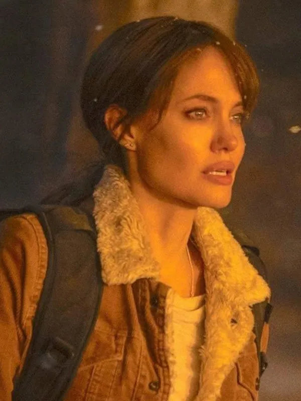 Angelina Jolie Those Who Wish Me Dead Shearling Jacket Max Jackets