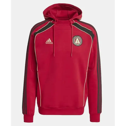 Atlanta United FC Adidas Travel Red Pullover Hoodie