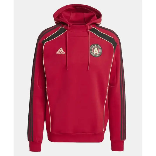 Atlanta United FC Adidas Travel Red Pullover Hoodie