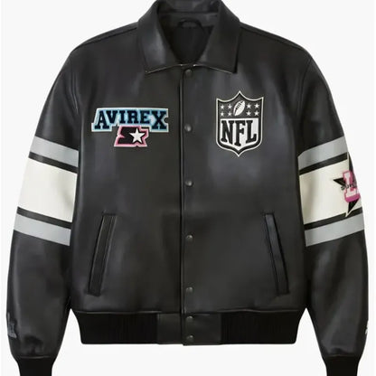 Avirex x Starter Super Bowl LX Leather Jacket