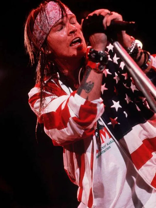 Axl Rose American Flag Jacket Max Jackets