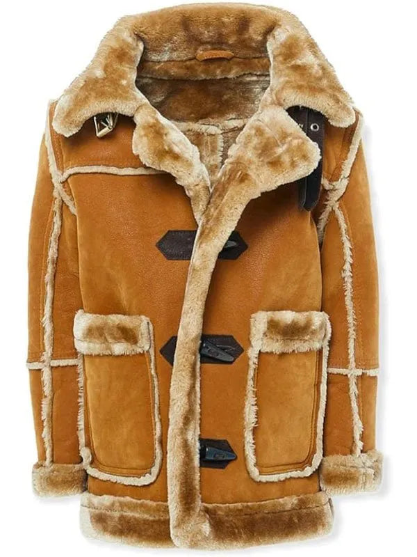 B3 Pilot Bomber Faux Shearling Hooded Jacket Max Jackets