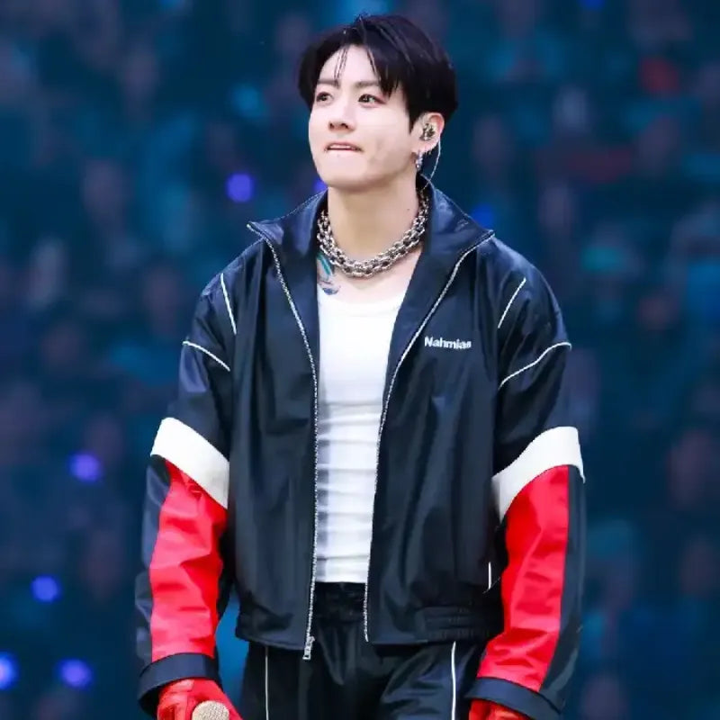 BTS World Tour Jungkook Nahmias Leather Jacket