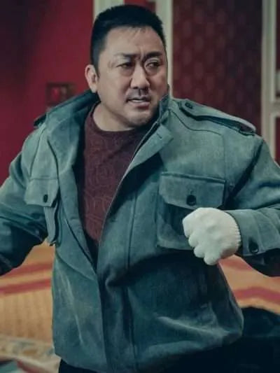 Ma Dong-seok Holy Night Demon Hunters Grey Jacket Max Jackets