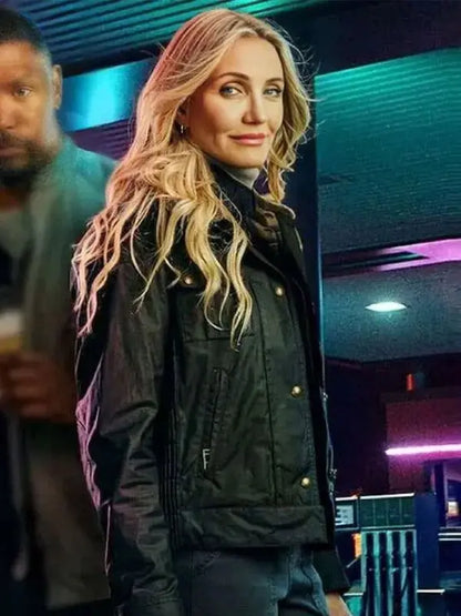 Cameron Diaz in a Black Jacket - Back In Action 2025 - Max Jackets